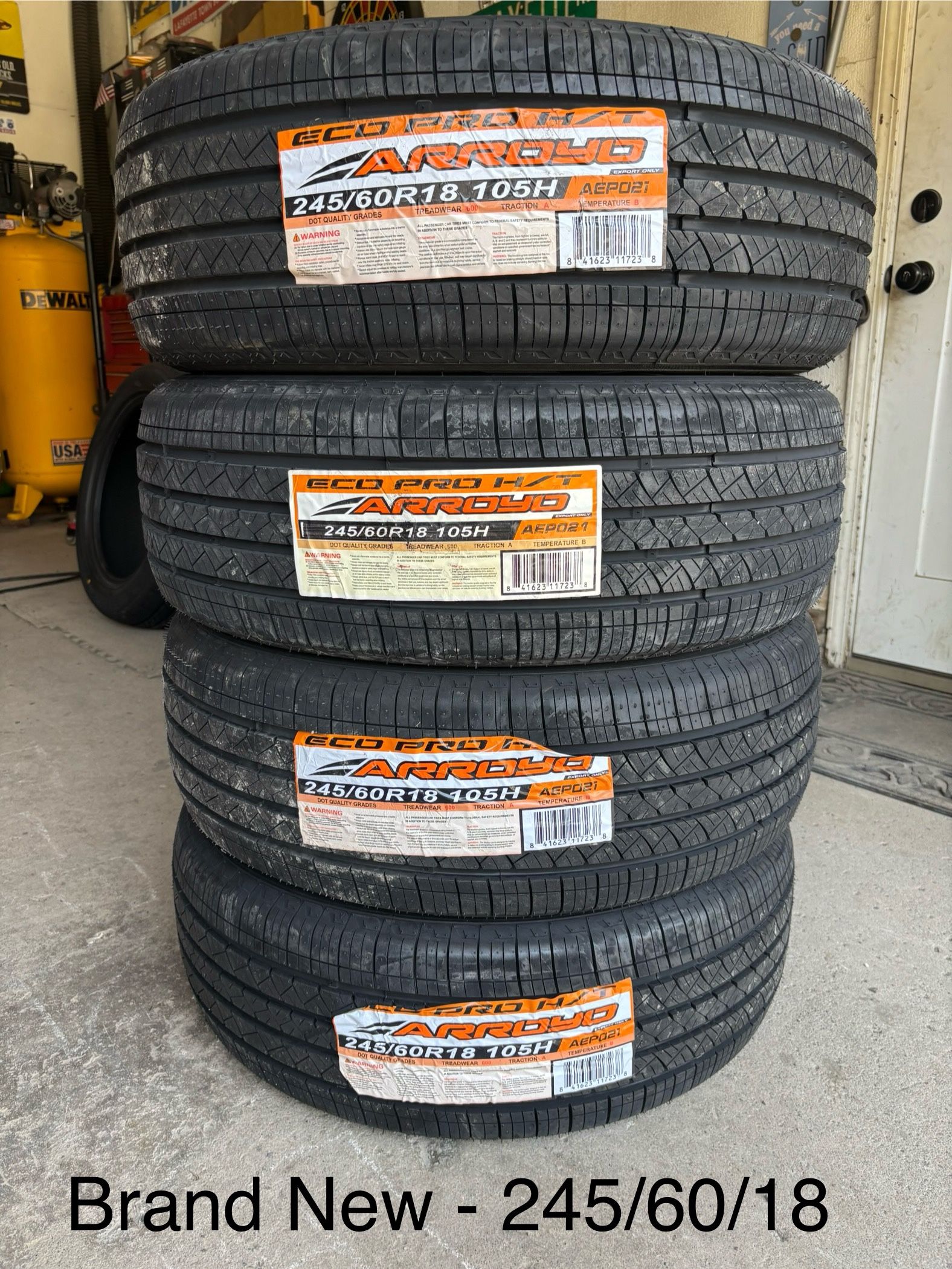 (4) - 245/60/18 Arroyo Eco Pro H/T Tires