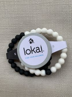 Authentic Lokai Bracelets (Black and White dual set)