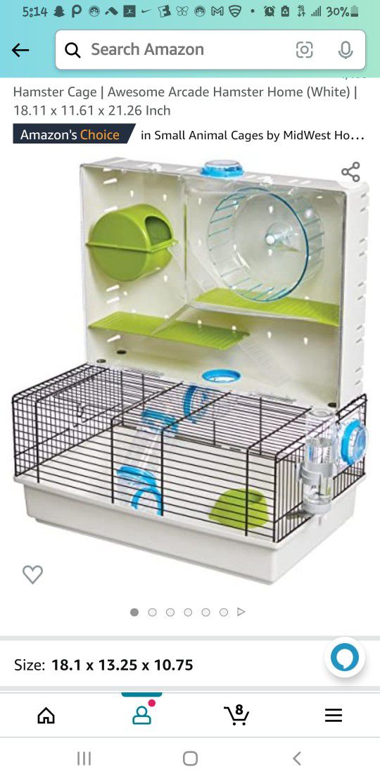 Free Hamster Cage With Accessories Including Ball