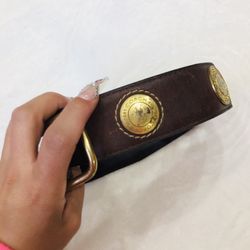 Coach leather belt