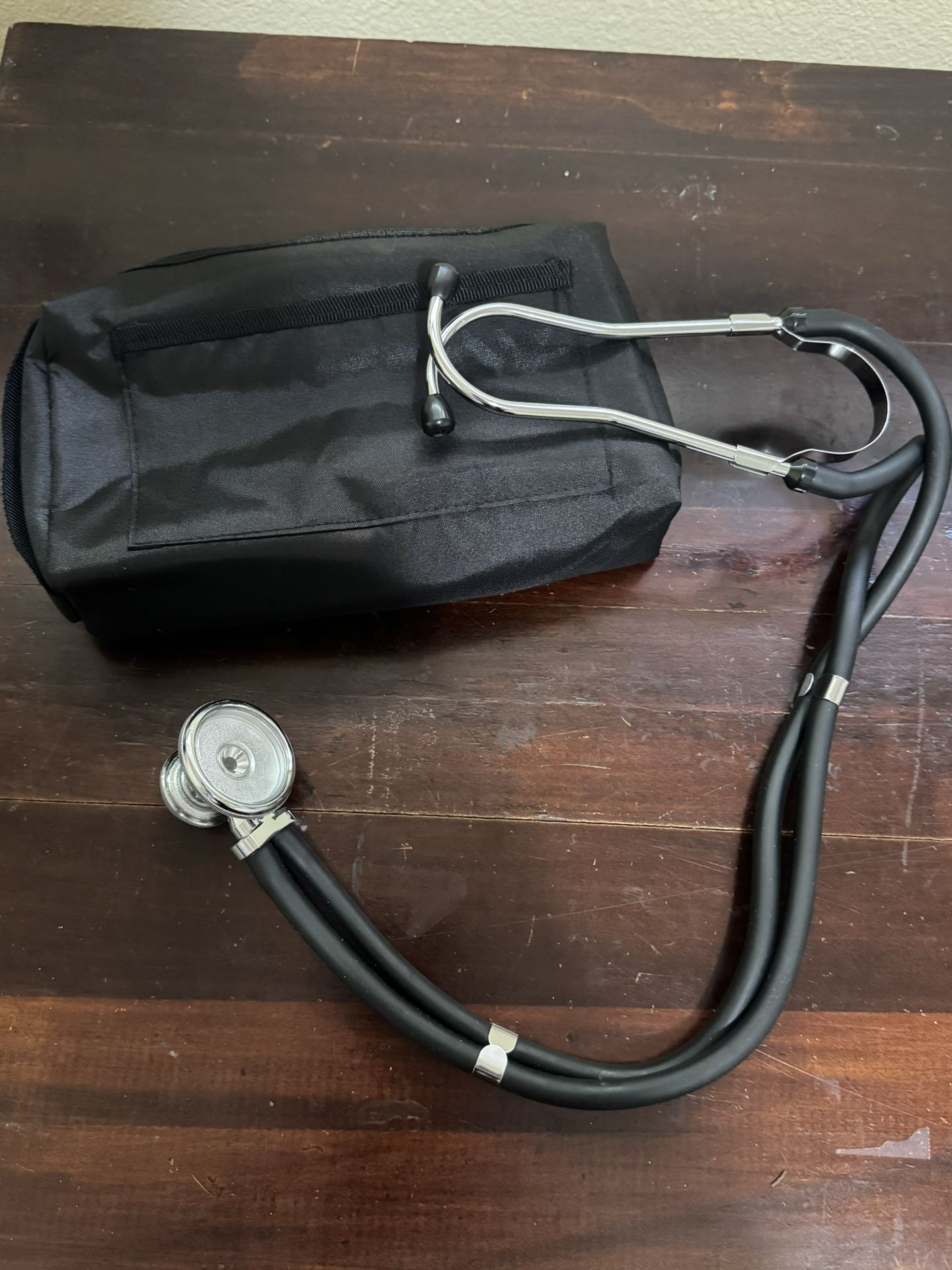 Black Stethoscope With Travel Bag
