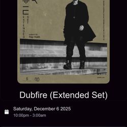 Tickets Dubfire $50 For Both 