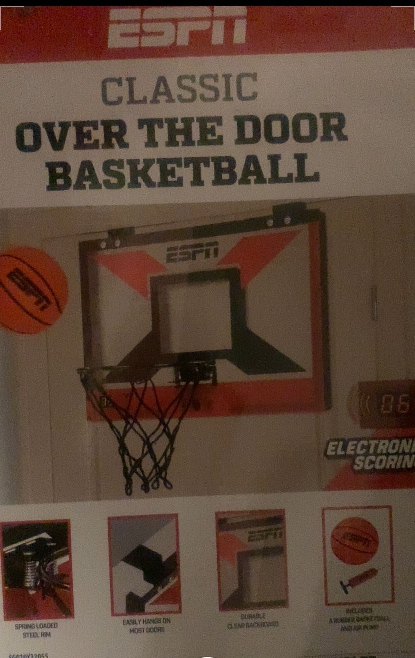 espn Electric Basketball Door Hoop 