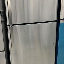 21.9 cu. ft. Top Freezer Refrigerator in Fingerprint Resistant Stainless Steel, Garage Ready