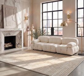 BRAND NEW UNOPENED • 8x10 Area Rug for Living Room, Kitchen, Dining Room - Ivory
