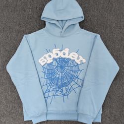 Sky Blue Sp5der Hoodie