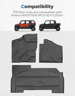 Xpedition XP 5/ADV 5 2024+ Front and Rear Anti-Slip Foot Mat - 3 PCS