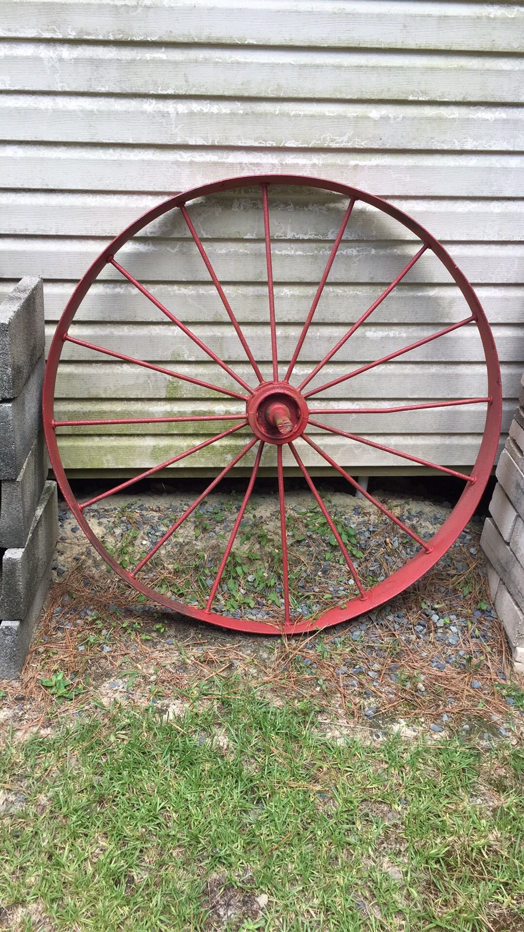 Large antique wagon wheel 4 ft