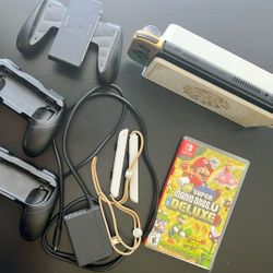 Nintendo Switch OLED Zelda Edition Bundle + 1TB SD + Mario Game