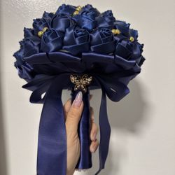 Quinceañera Deep Blue Bouquet 
