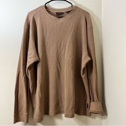 Wolverine Shirt Mens XL Thermal Waffle Knit Long Sleeve Crew Neck