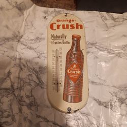 1940's Orange Crush Thermometer 