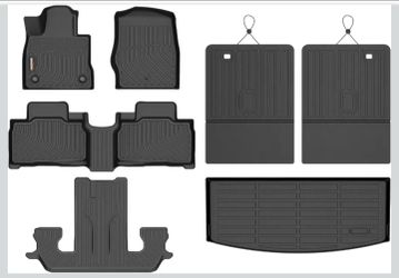 Binmotor

Floor Mats for 2020-2026 Ford Explorer 6 Seats
All Weather Waterproof Heavy Duty TPE Car Cargo Liner Seatback Cargo Set Explorer Accessories