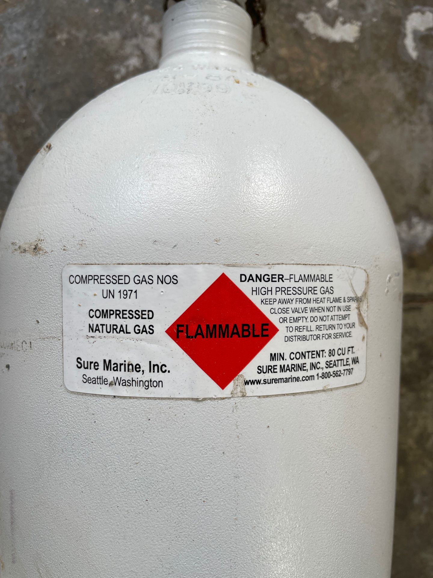 CNG TANK 80 cu/ft Steel High Pressure
