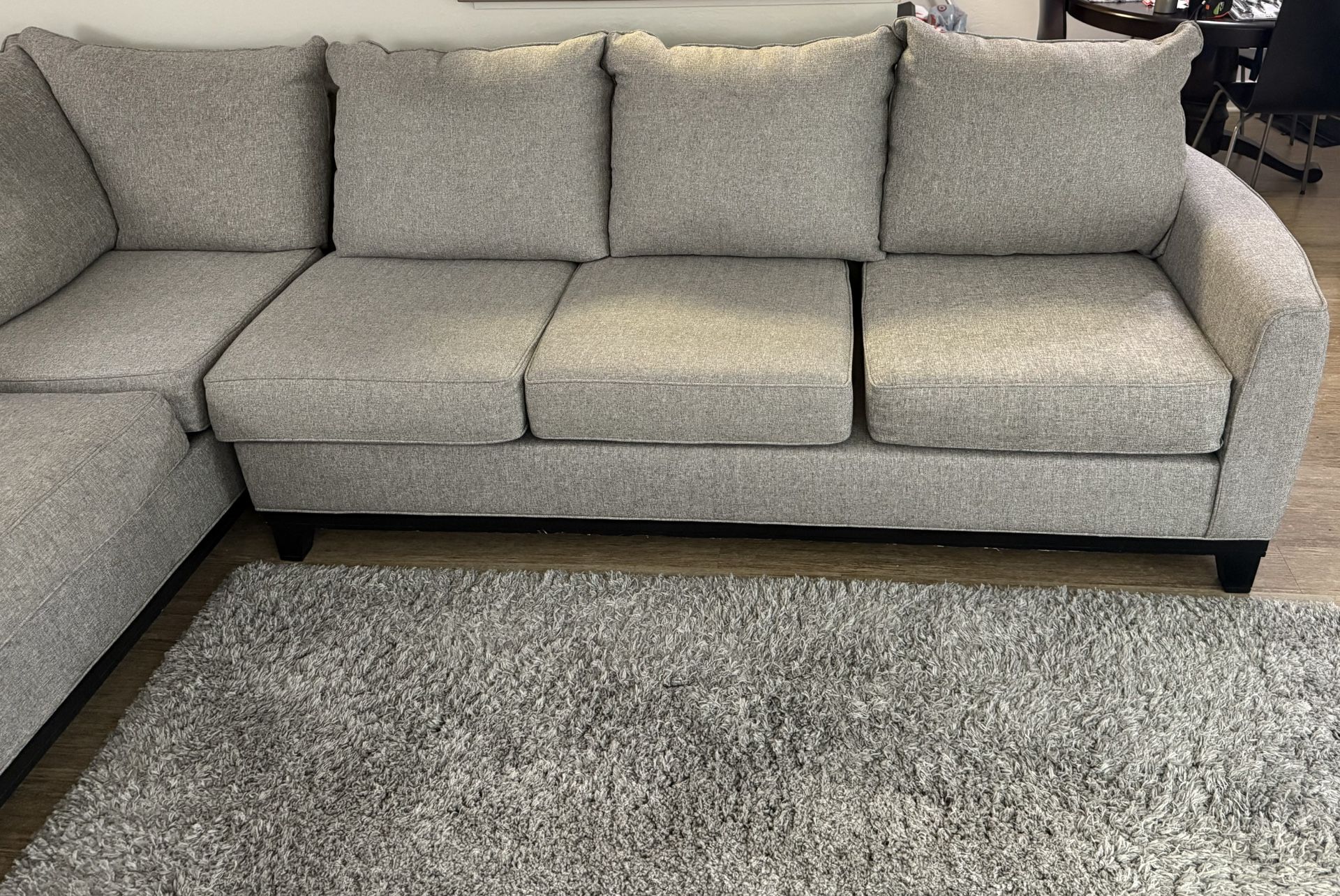 120" L-Shaped Sectional Sofa w/ Chaise