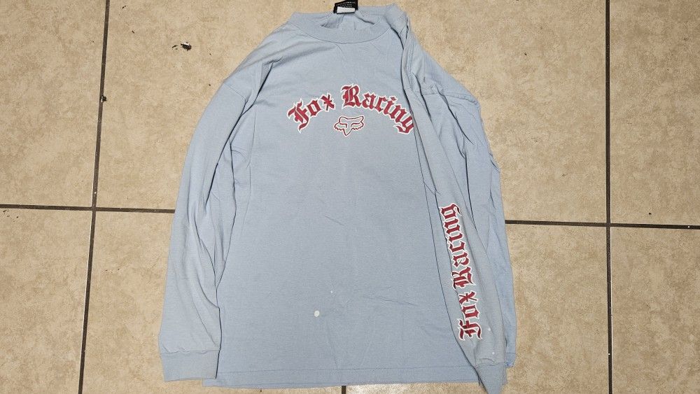 Y2k fox racing long-sleeve