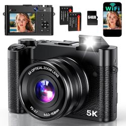 5K Digital Camera, 64MP