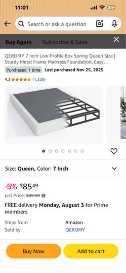 Queen box bed frame
