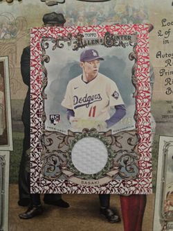 Roki Sasaki 2025 Allen And Ginter Relic /5 RC