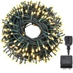 LED Christmas String Lights Outdoor Waterproof,UL Certified 114FT 300 LED 8 Modes End-to-End Plug Fairy Lights for Indoor,Outside,Tree,Halloween