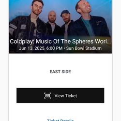 Coldplay Tickets 