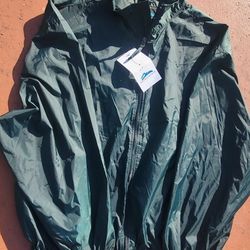 Green Windbreaker Jacket 