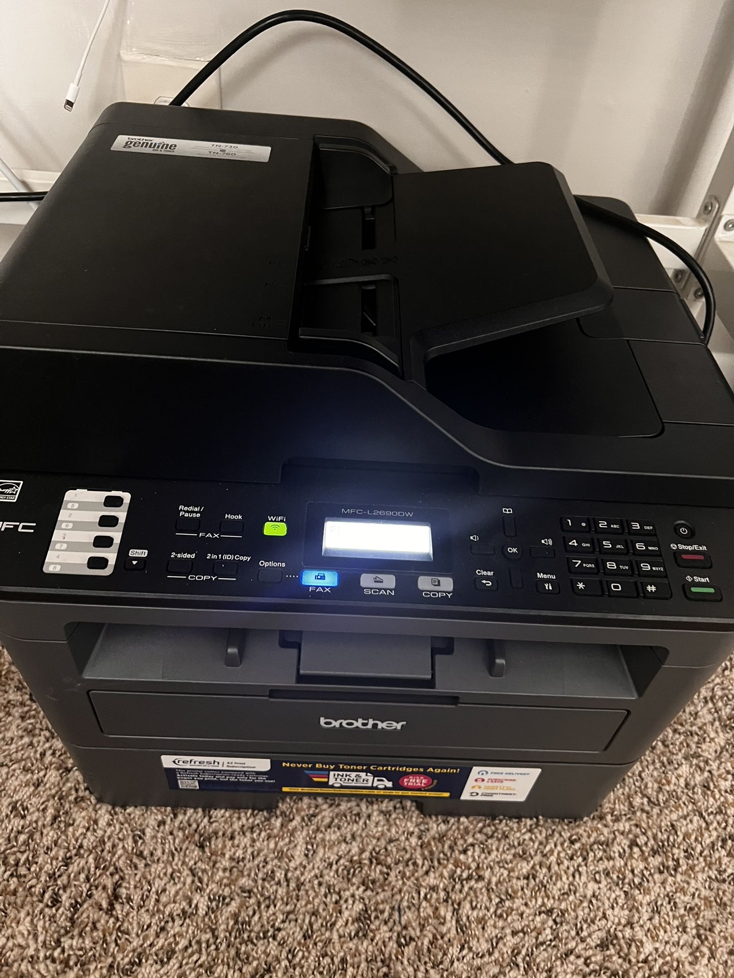 Brother All-in-One Black Laser Printer