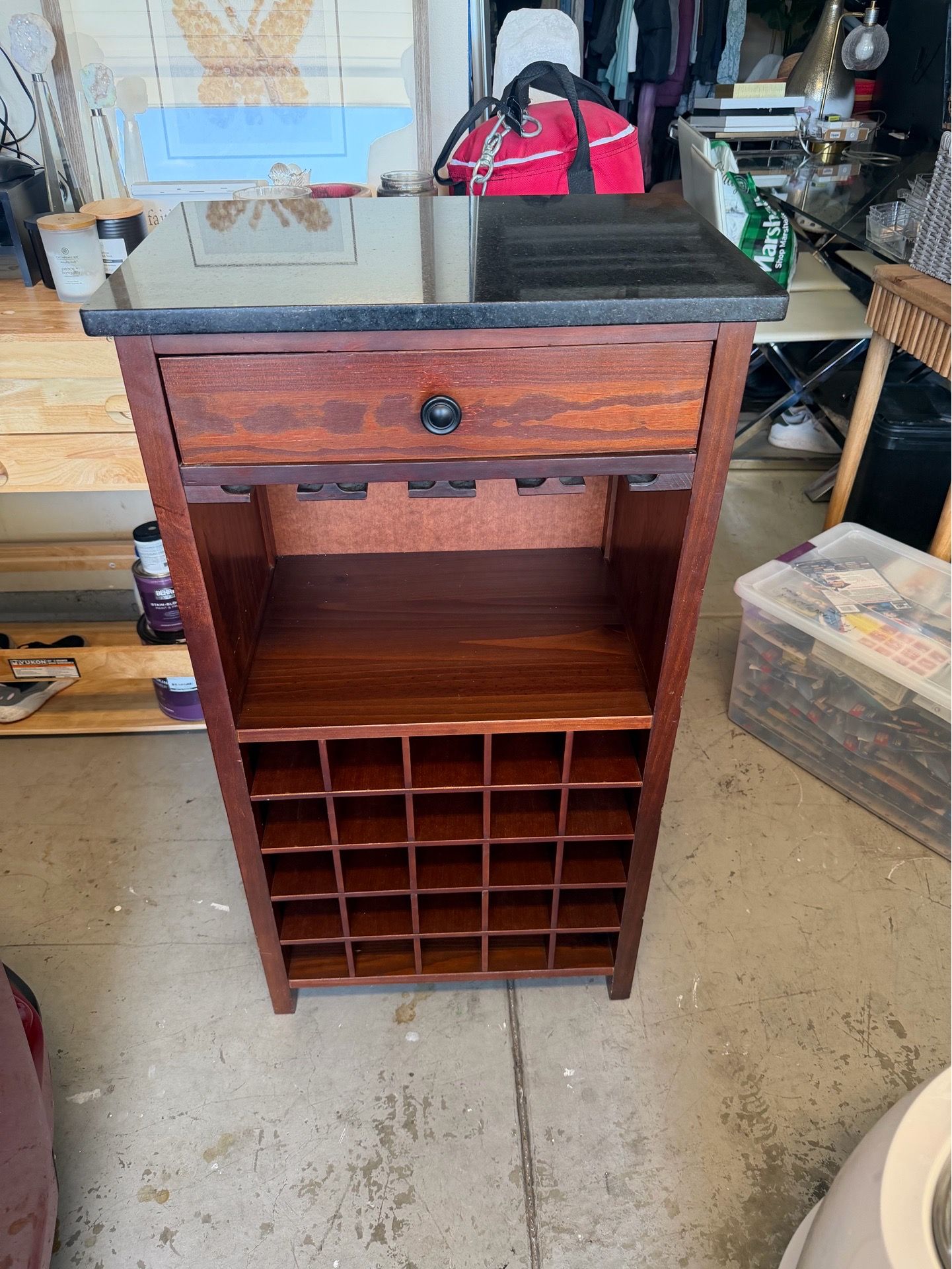 Heavy Marble/Graphite Cabinet