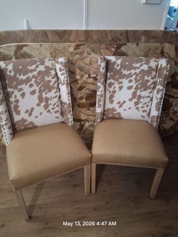 Premium Home Seating Sale - Cowhide Wingbacks, Velvet Barstools & Dining Chairs