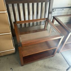 Dark Wood Side Tables