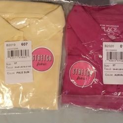 Toddler's Uniform Shirts Size 5t (New)