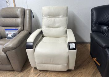 Delivery available white electric recliner