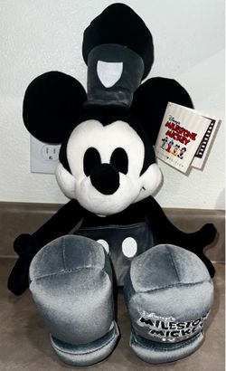 🖤NWT VINTAGE Mickey Mouse Disney Collectible Milestone 1928 Steamboat Willie LTD Plush 1995