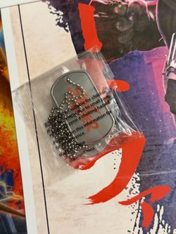Streetfighter 2026 AMC Movie Theater Dog Tags Street Fighter Logo & Charlie Nash