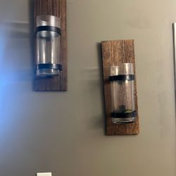 Candle holder wall decoration