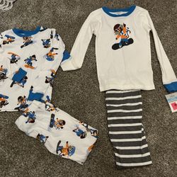 Boys Size 5 Pajamas- 2 Sets