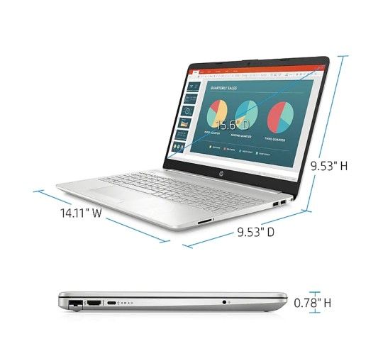 HP 15.6" Notebook, Intel i5, 8GB Memory, 256GB SSD, Windows 10