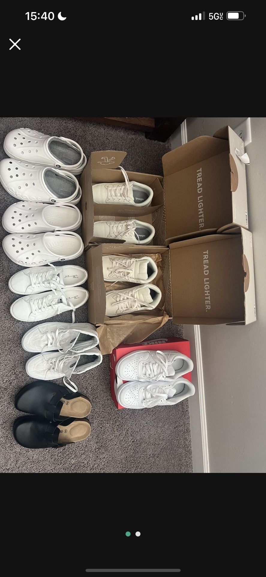 Vans, Nike, Allbirds, Crocs, Vintage Havana & Cushionajre Women’s 8 Shoes