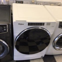 #185 New White Whirlpool Front Load Washer