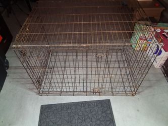 Large Wire Dog Crate with Double Door