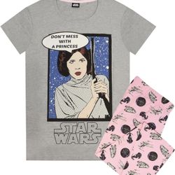 STAR WARS Pajamas Women's Princess Leia Leggings Loungepants & T-Shirt Pj