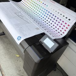 Hp Design Jet T930 Wide Format Printer:36inch Color And Black And White