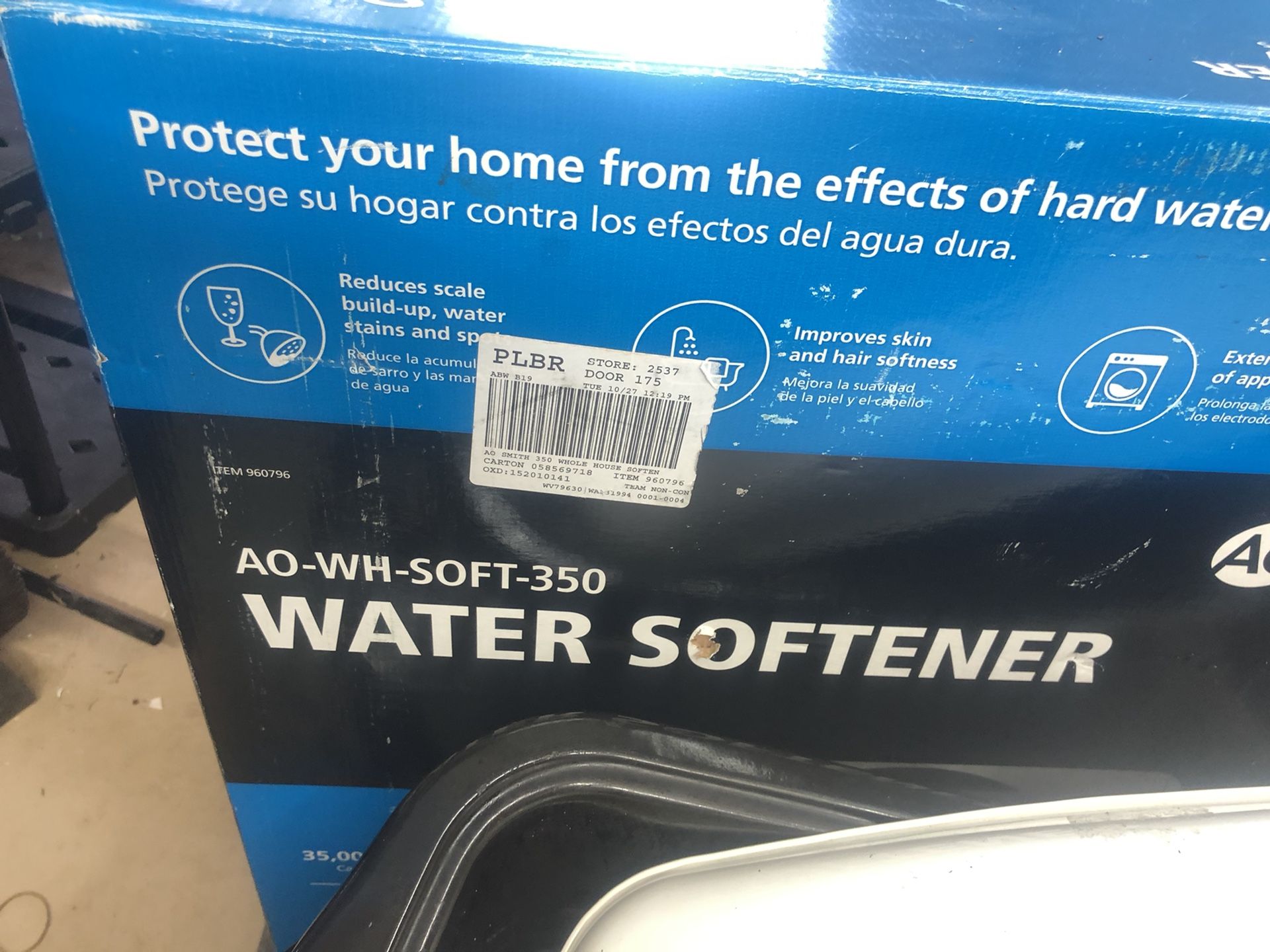 A.O. Smith 35000Grain Water Softener AOWHSOFT350 for Sale in Camby