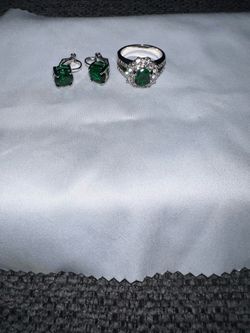 Silver-toned with earrings #7