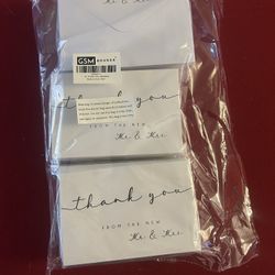 Thank You  Wedding Cards 