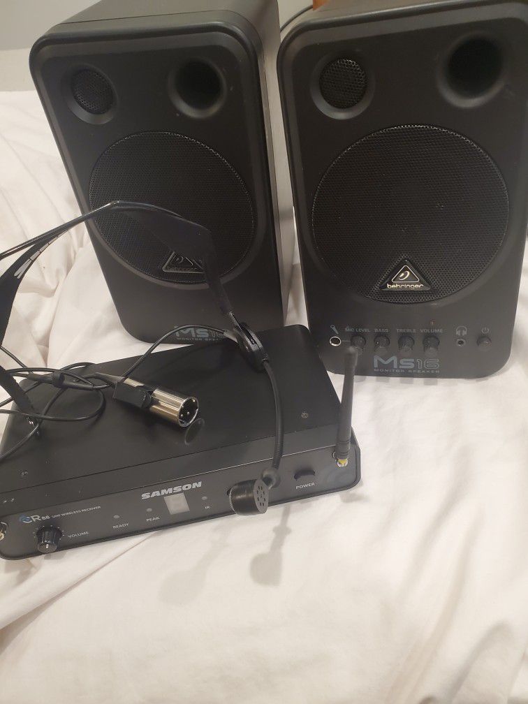 Audio Speakers, PA System, Head Set, Buy All, Make Offer