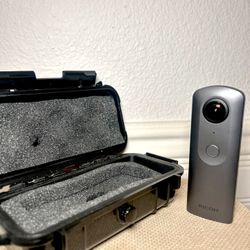 Theta v 360° Camera with Waterproof Case (like-new)