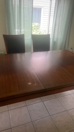 Dinning table with six chairs