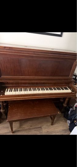 Upright Piano with Bench