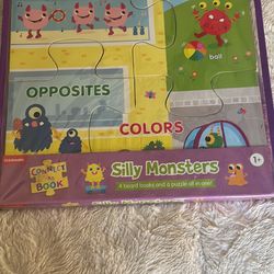 Silly Monsters (4 board books and a puzzle all in one